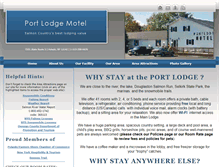 Tablet Screenshot of portlodge.com
